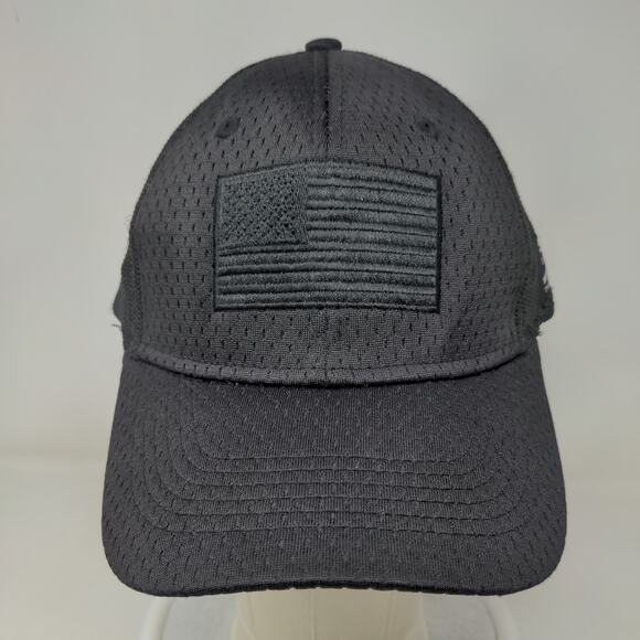 Grunt Style Men's Stretchy Hat Black Embroidered American Flag This We'll Defend - Picture 2 of 6